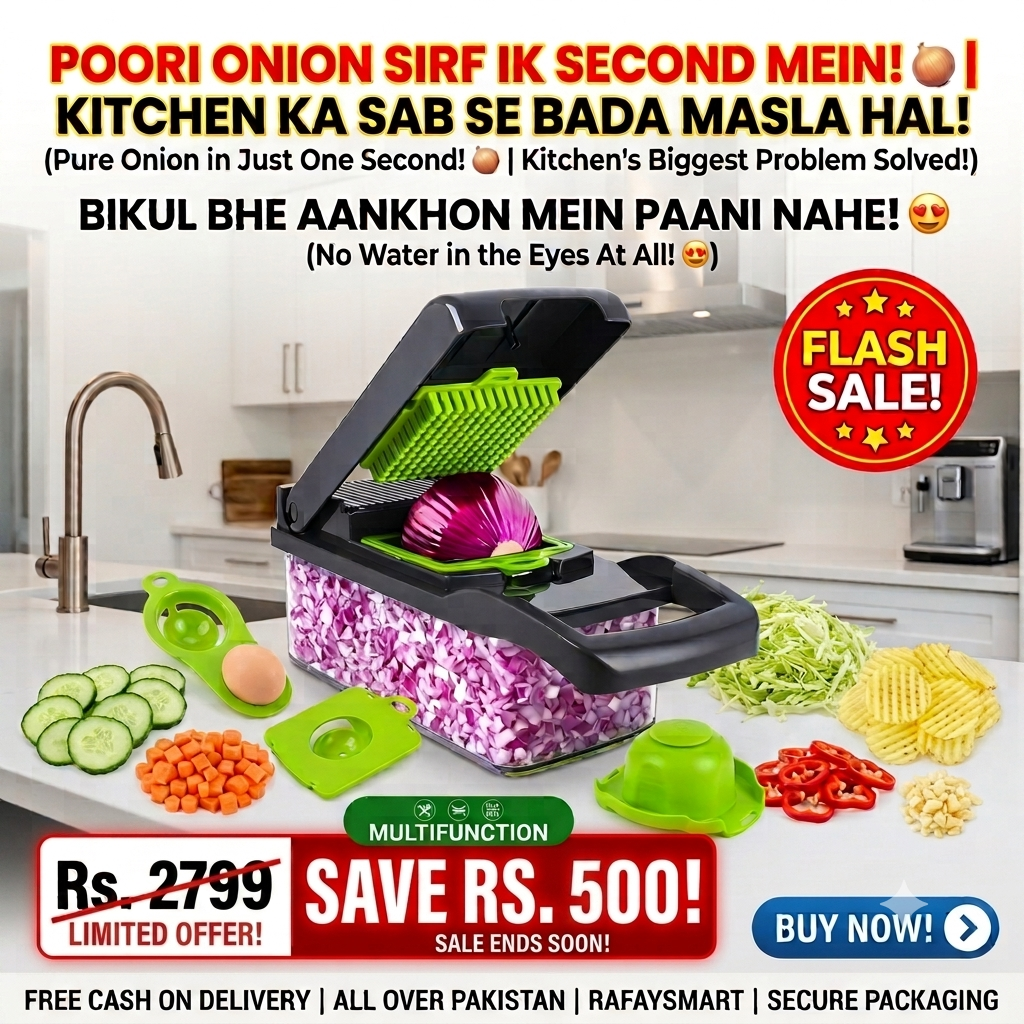 14-in-1 Mandoline Slicer & Vegetable Chopper — Ultra-Sharp Multifunctional Food Cutter