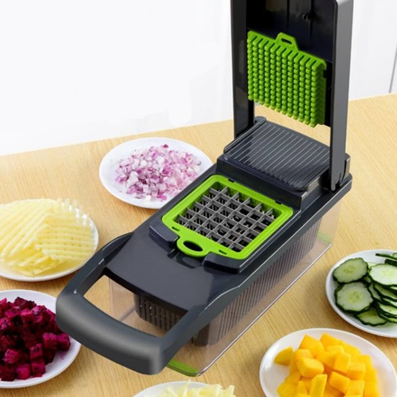 14-in-1 Mandoline Slicer & Vegetable Chopper — Ultra-Sharp Multifunctional Food Cutter