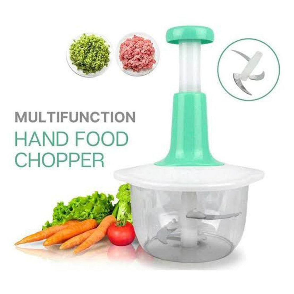 1.5L Manual Hand Push Chopper — 3-in-1 Vegetable Chopper, Meat Grinder & Baby Food Maker